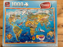 King 1000 Jigsaw Puzzle - "World". Checked