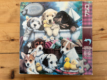 Master Pieces 750 Jigsaw Puzzle - "Bath Time Pups". Checked