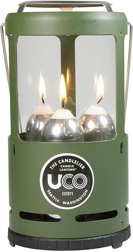 UCO 9 Hour 3 Candle candlelier Lantern Green