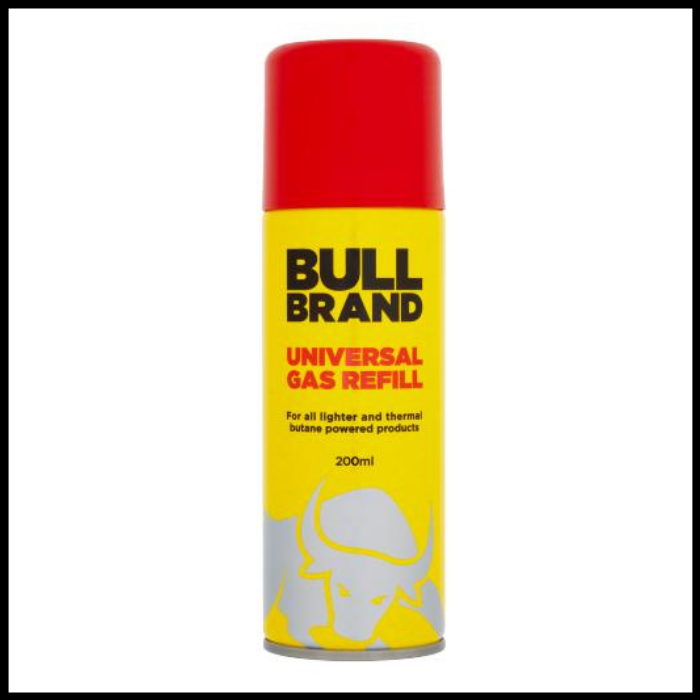 BULL BRAND UNIVERSAL GAS REFILL 200ML - Age Restrictions Apply