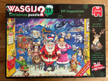 WASGIJ Christmas 17 jigsaw puzzle 2x1000 pieces "Elf Inspection!" - checked