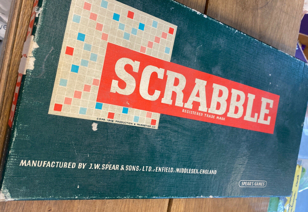 Scrabble (vintage) board game - checked