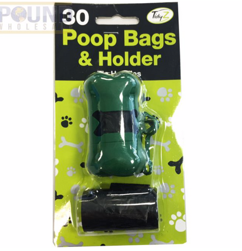 30 Dog poop bags & dispenser