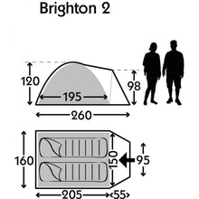 Kampa Dometic Brighton 2 man tent