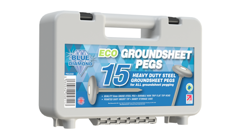 Blue diamond Eco Groundsheet Peg (Case of 15) White Box