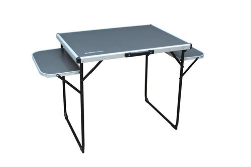 Outdoor Revolution Alu Top Camping Table (80 x 60cm) with folding side table