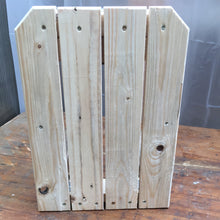 Tripod side table made from reclaimed timber. Untreated. 9261 9351
