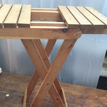 Folding side table or stool made from European oak and pine. Oiled. 0204 9879
