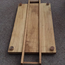 Serving board made from oak with beech handles and feet. Oiled. 6161 8775