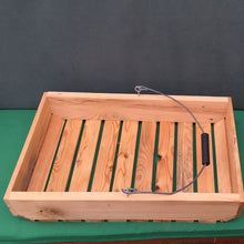 Carry box made from British Larch, with wire handle. Untreated. 3014 2039