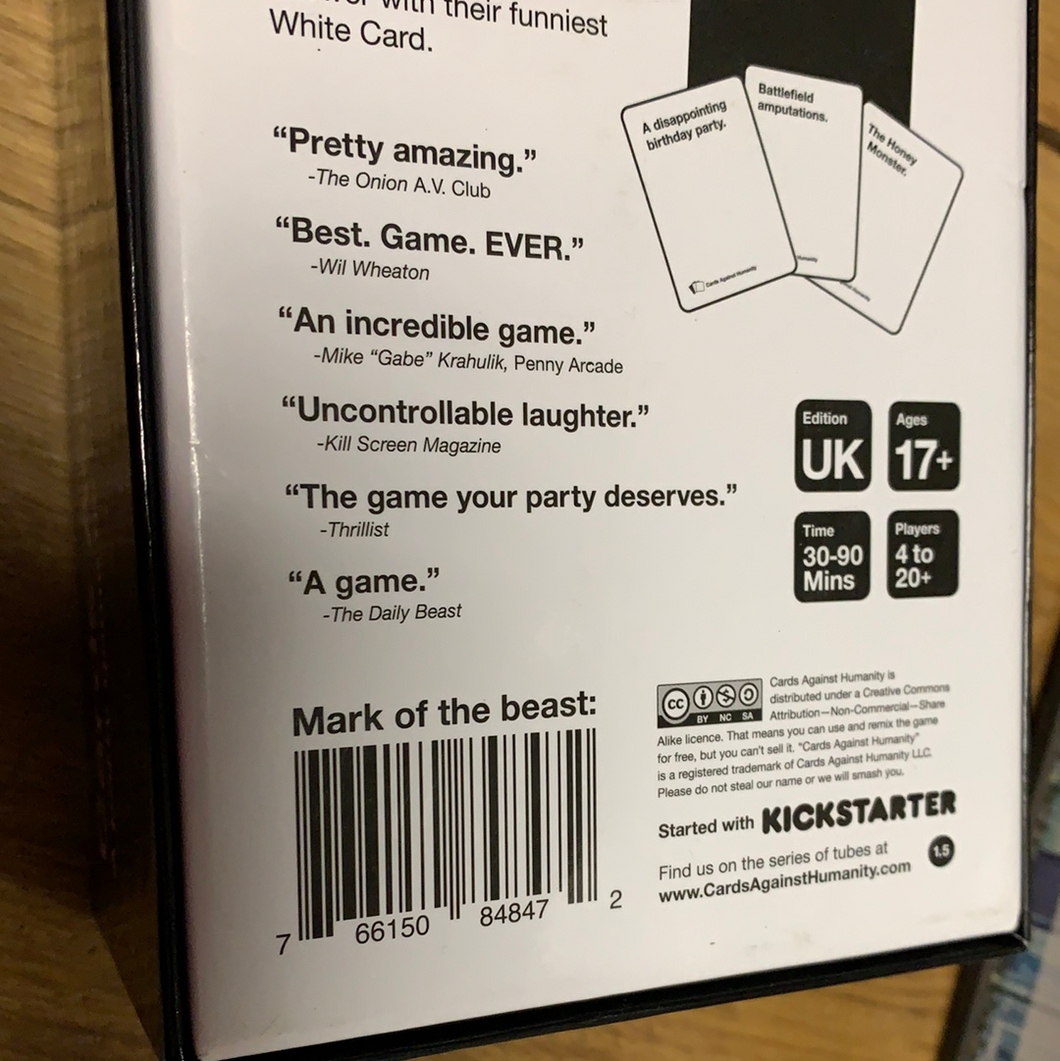 Cards against humanity on roblox?