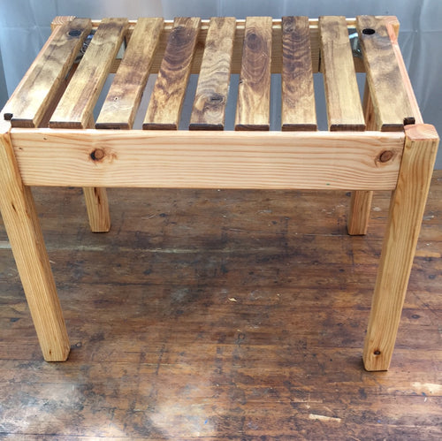 Small low table with detachable legs. Larch legs and oak top. Oiled. 9013 8455