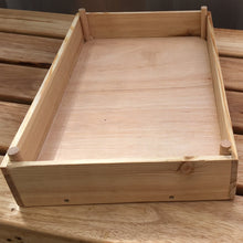 Shallow tray made from reclaimed wood. Untreated. 3427 3879