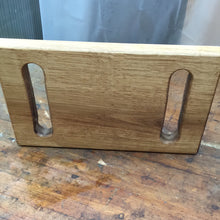 Serving board made from one piece European oak. Two handholds. Oiled. 3258 6839
