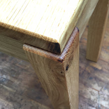 Solid oak stool with detachable legs. Oiled. 9688 9943
