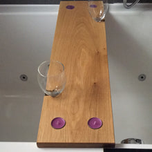Over the bath shelf made from one piece of oak. Oiled. 3007 3687