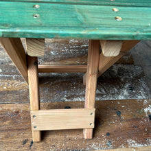 Folding side table "Curvy Frog" made from English larch. Waxed. 0290 1847