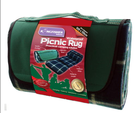 Kingfisher picnic rug