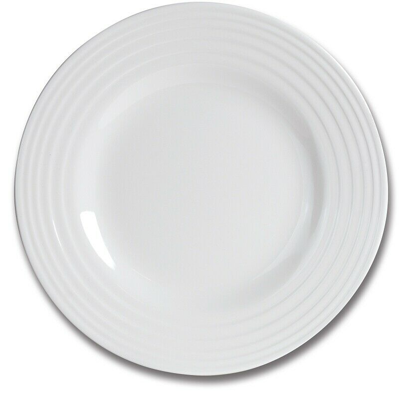 Kampa white melamine dinner plate