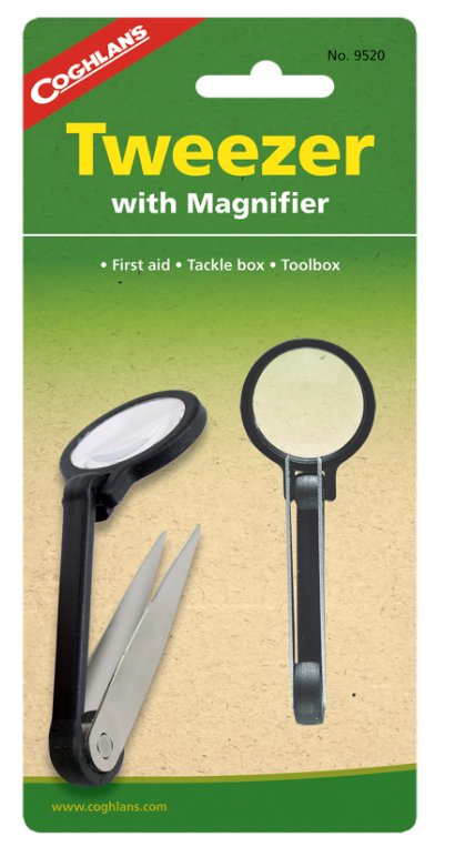 Coghlans Tweezers with Magnifier (9520)
